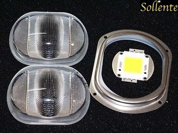 โคมไฟถนนไม่สมมาตร COB LED Module, ไฟถนน LED Lens กับ Reflector